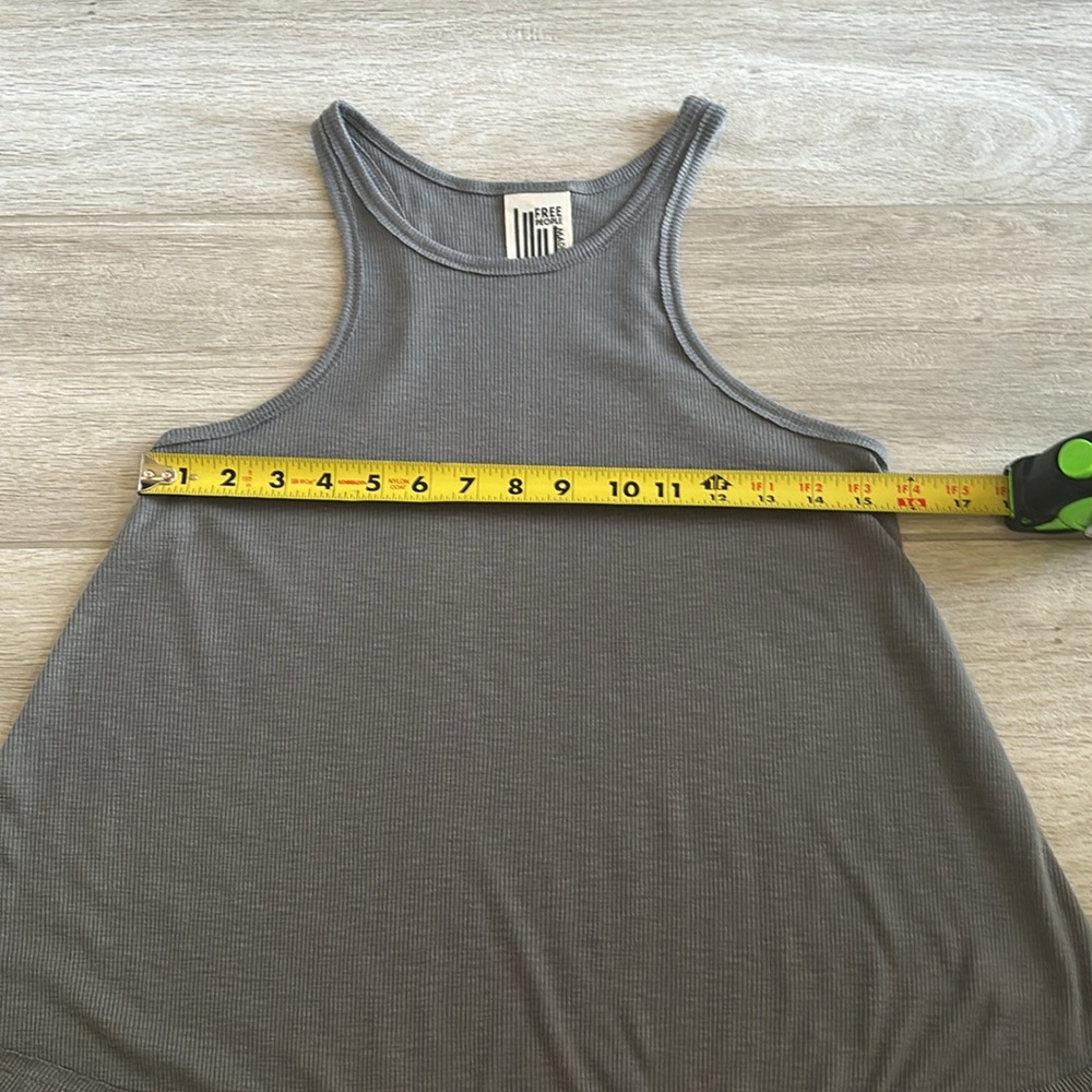 Free People Gray Ribbed Tank Top - Picture 7 of 10
